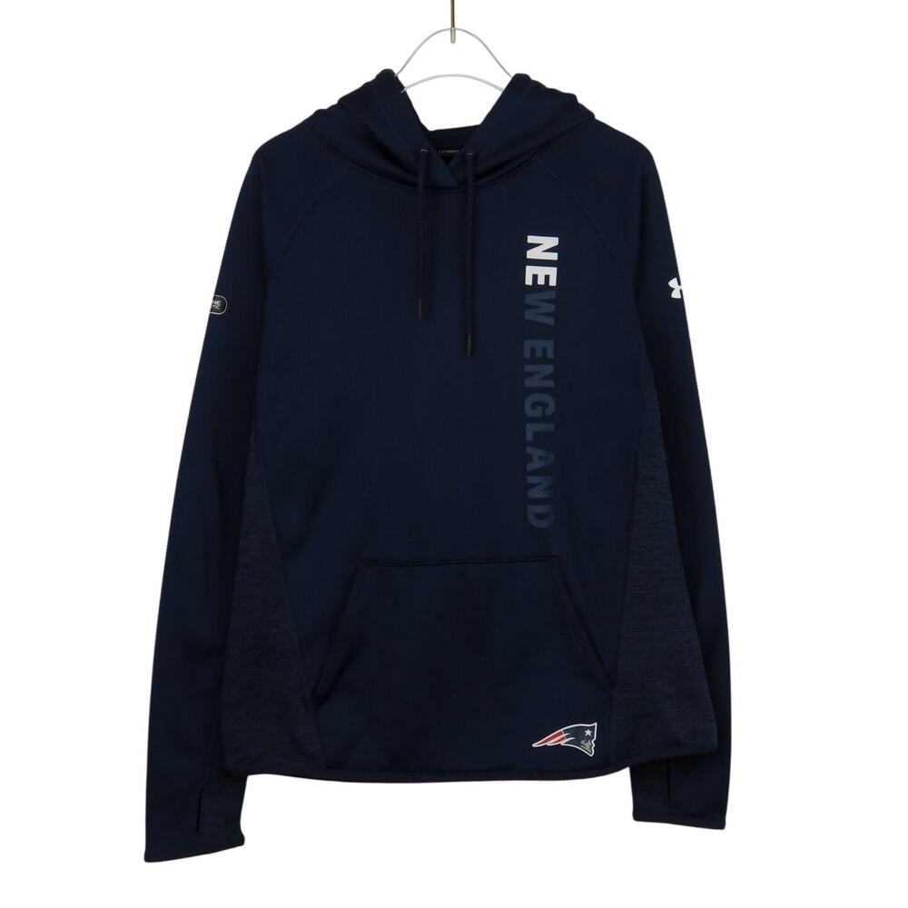 Under Armour Women's New England Patriots Football Navy Blue Hoodie Medium